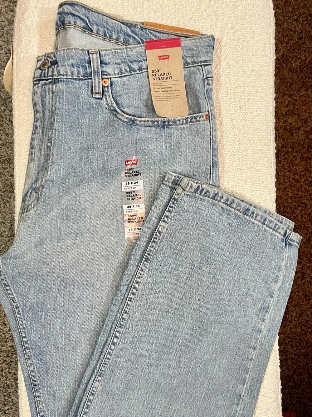 Levi's 559™ Men’s Light Blue 38x34 Relaxed Fit Jeans